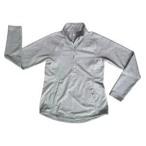 Kyodan Gray Fitted Pullover Sweatshirt Jacket Women's M Gray Athleisure Hiking